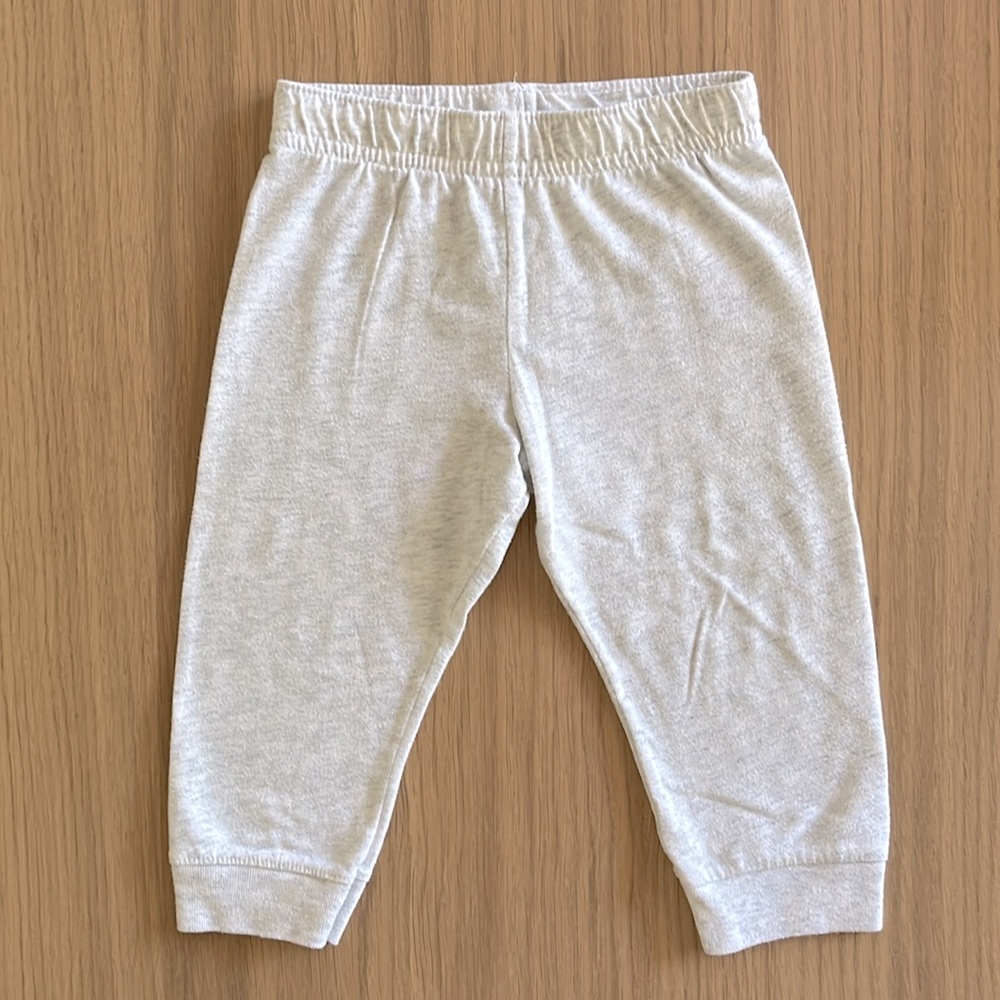 Garanimals, toddler jersey joggers, light grey, 12-18 months
